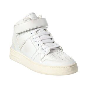 Saint Laurent Lax Leather Sneaker, White